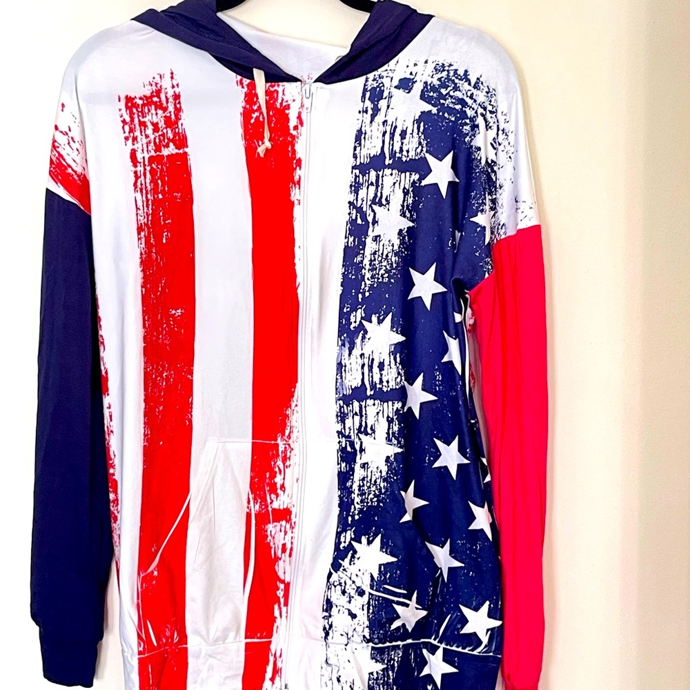 Blumin Patriotic Zip Up Jacket